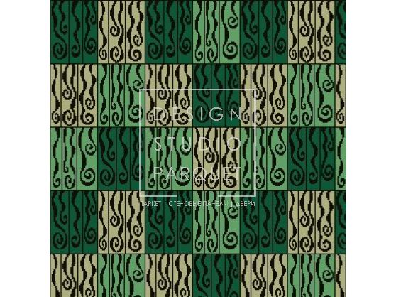 Ковровое покрытие Ege Erté Collection swirly lines green RF5220172